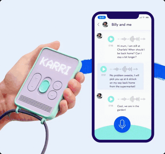 Karri Messenger позволит детям безопасно общаться с родителями и друзьями при помощи голосовых сообщений