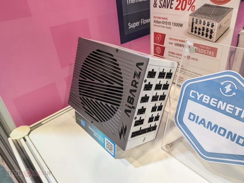 Wentai представила первый в мире блок питания с сертификатом Cybenetics Diamond — AiBARZA Aldan-D1515 на 1300 Вт